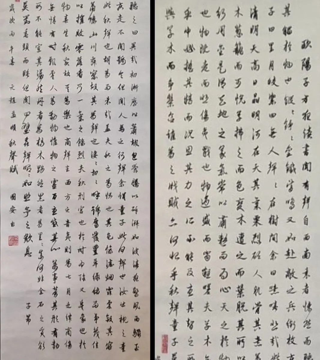 Rhapsody on the Autumn Sound - Qiusheng Fu - Calligraphy